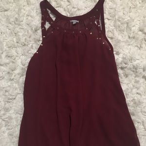 Charlotte russe embroidered tank top